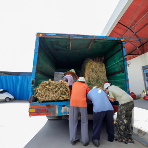Đội ngũ chuyên nghiệp bốc xếp hàng hóa từ xe tải một cách hiệu quả tại Quận Ba Đình