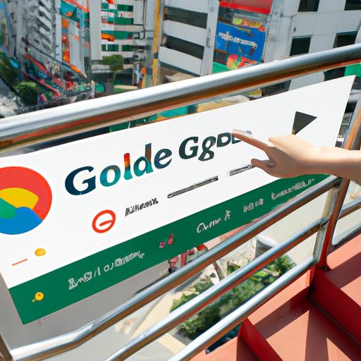 Một người tuân theo các bước để sử dụng dịch vụ quảng cáo Google tại Tỉnh Thành phố Hồ Chí Minh
