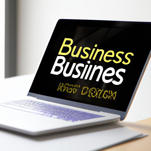 Một chiếc laptop hiển thị một trang web được thiết kế đẹp mắt cho một doanh nghiệp.